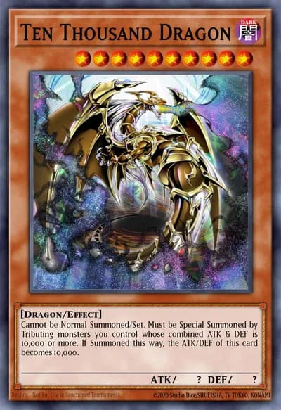 Dragão dos Dez Mil — Carta Yu-Gi-Oh!