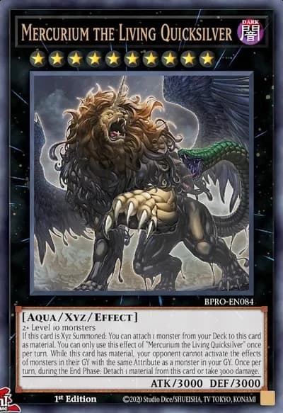 Mercurium, o Mercúrio Vivo — Carta Yu-Gi-Oh!