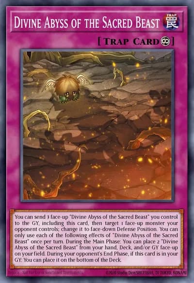 Divine Abyss of the Sacred Beast — Carta Yu-Gi-Oh!