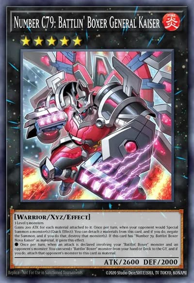 Número C79: General Kaiser Lutador de Boxe — Carta Yu-Gi-Oh!