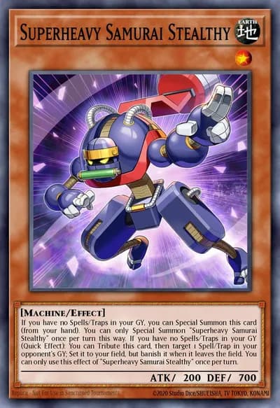 Superheavy Samurai Stealthy — Carta Yu-Gi-Oh!