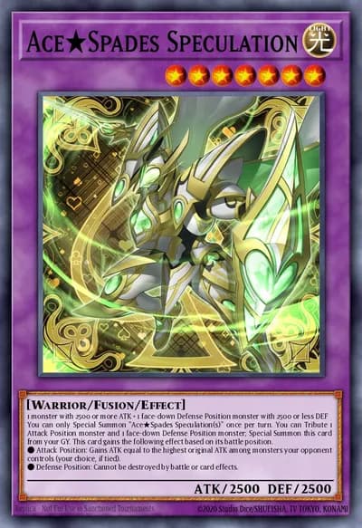 Ace★Spades Speculation — Carta Yu-Gi-Oh!