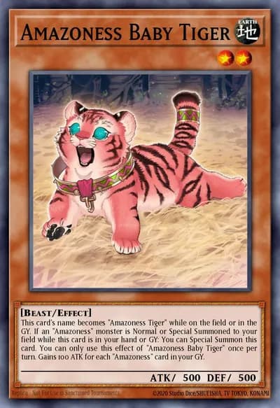 Amazoness Baby Tiger — Carta Yu-Gi-Oh!