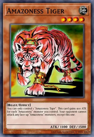 Tigre Amazoness — Carta Yu-Gi-Oh!
