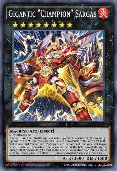 Gigantic "Champion" Sargas — Carta Yu-Gi-Oh!