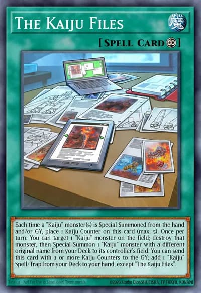 Os Arquivos Kaiju — Carta Yu-Gi-Oh!