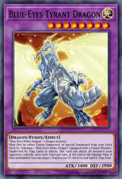 Dragão Tirano de Olhos Azuis — Carta Yu-Gi-Oh!
