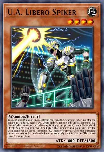 U.A. Libero Spiker — Carta Yu-Gi-Oh!
