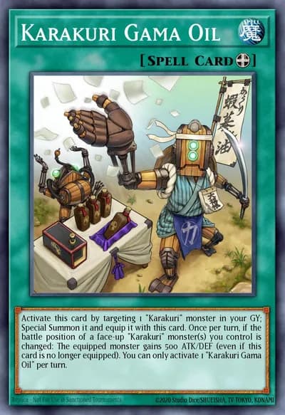 Óleo Karakuri Gama — Carta Yu-Gi-Oh!