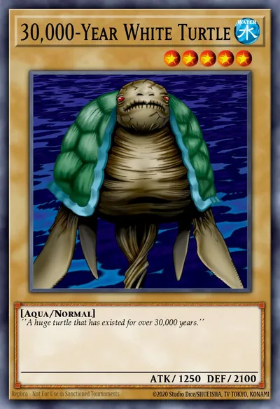 Tartaruga Branca de 30.000 Anos — Carta Yu-Gi-Oh!