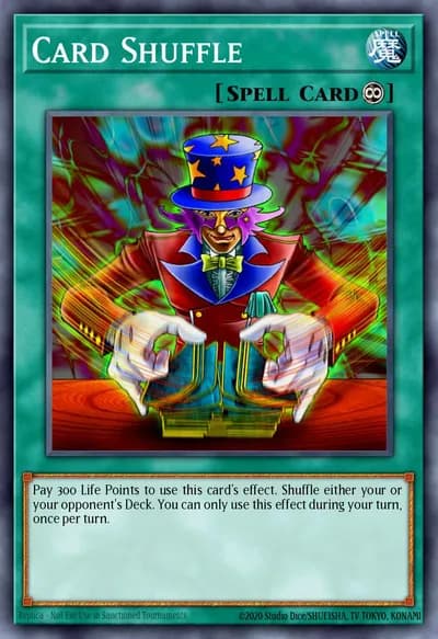 Embaralhar Cartas — Carta Yu-Gi-Oh!