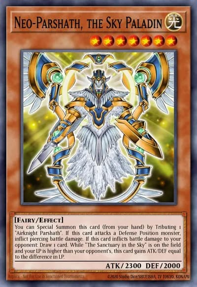 Neo-Parshath, the Sky Paladin — Carta Yu-Gi-Oh!