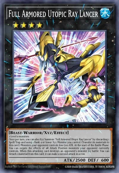 Full Armored Utopic Ray Lancer — Carta Yu-Gi-Oh!