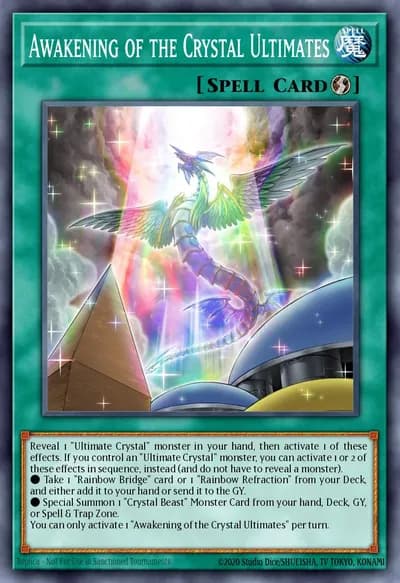 Despertar dos Cristais Supremos — Carta Yu-Gi-Oh!