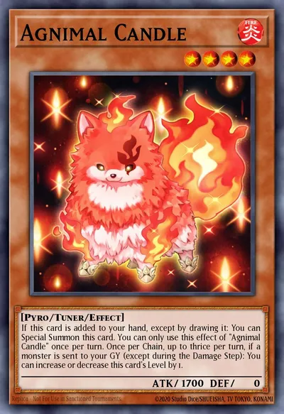 Agnimal Candle — Carta Yu-Gi-Oh!