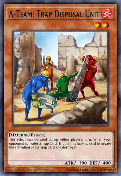 A-Team: Unidade de Descarte de Armadilhas — Carta Yu-Gi-Oh!