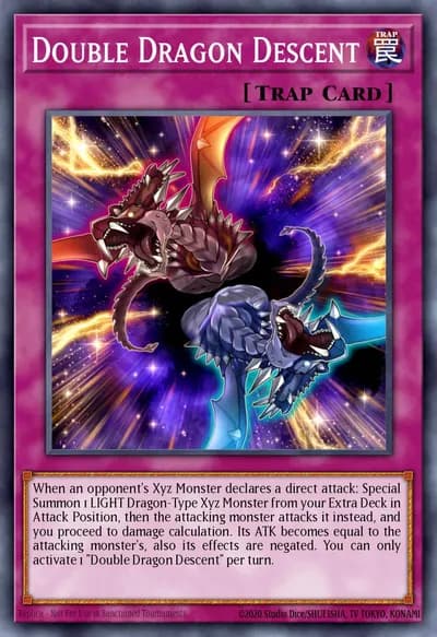 Descida do Dragão Duplo — Carta Yu-Gi-Oh!