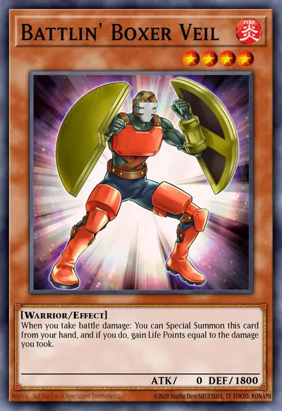 Battlin' Boxer Veil — Carta Yu-Gi-Oh!