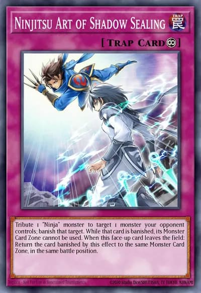 Arte Ninjitsu do Selamento da Sombra — Carta Yu-Gi-Oh!