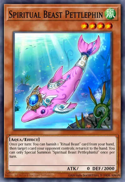 Besta Espiritual Pettlephin — Carta Yu-Gi-Oh!