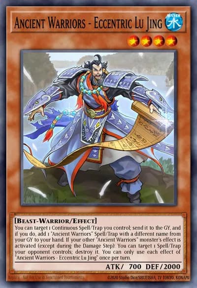Ancient Warriors - Eccentric Lu Jing — Carta Yu-Gi-Oh!