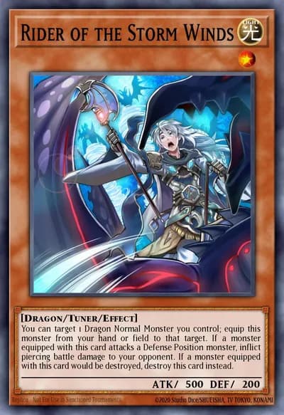 Cavaleiro dos Ventos Tempestuosos — Carta Yu-Gi-Oh!