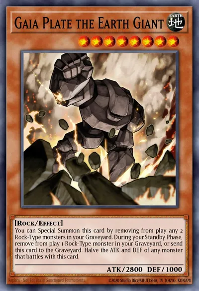 Placa Gaia, o Gigante da Terra — Carta Yu-Gi-Oh!