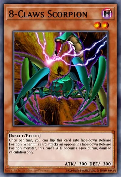 Escorpião de 8-Garras — Carta Yu-Gi-Oh!