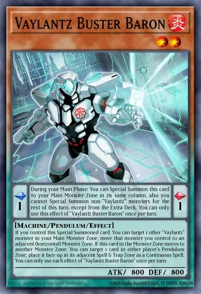 Vaylantz Buster Baron — Carta Yu-Gi-Oh!