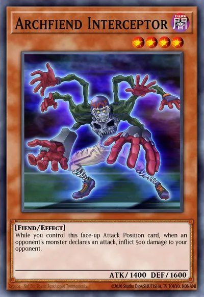 Archfiend Interceptor — Carta Yu-Gi-Oh!