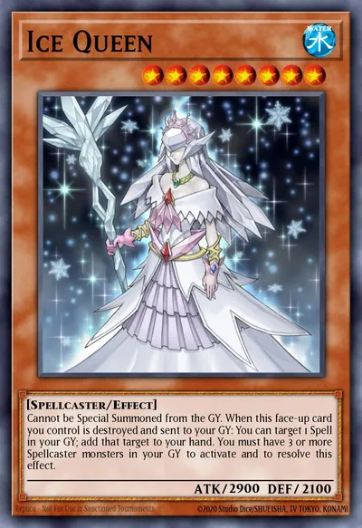 Rainha de Gelo — Carta Yu-Gi-Oh!