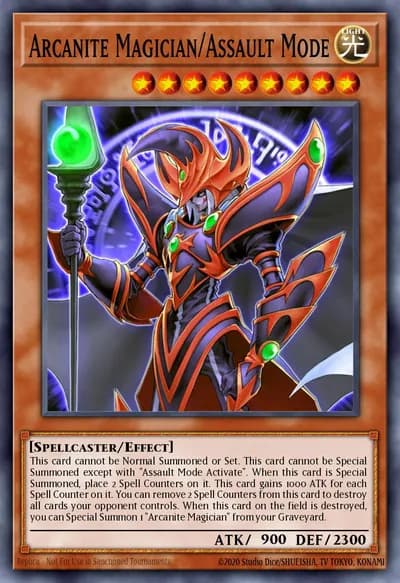 Arcanite Magician/Assault Mode — Carta Yu-Gi-Oh!