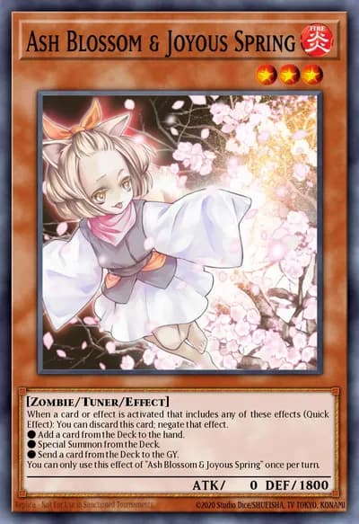Ash Blossom & Joyous Spring — Carta Yu-Gi-Oh!