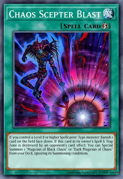 Chaos Scepter Blast — Carta Yu-Gi-Oh!