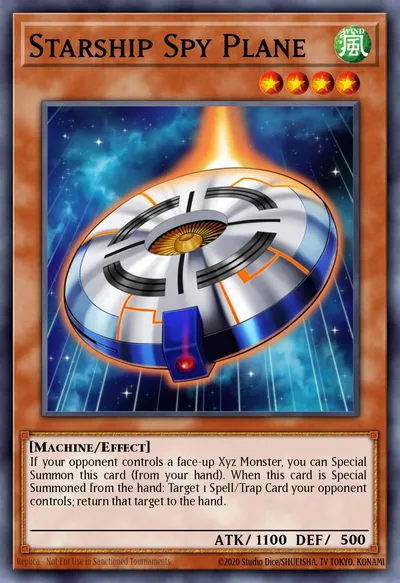 Starship Spy Plane — Carta Yu-Gi-Oh!