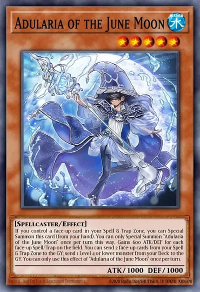 Adularia da Lua de Junho — Carta Yu-Gi-Oh!