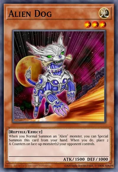Cão Alienígena — Carta Yu-Gi-Oh!