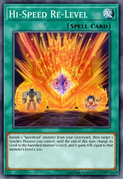 Re-Nível de Alta Velocidade — Carta Yu-Gi-Oh!