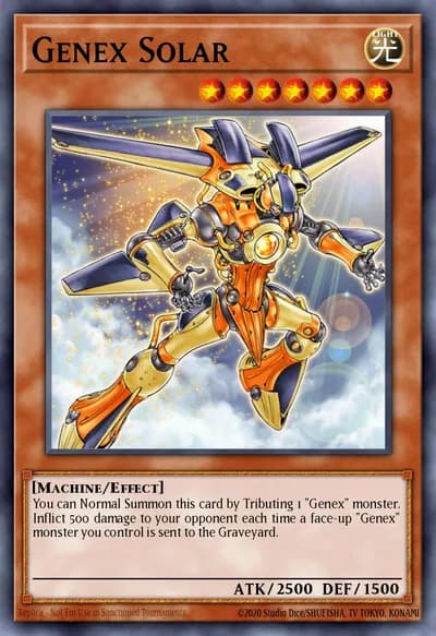 Genex Solar — Carta Yu-Gi-Oh!