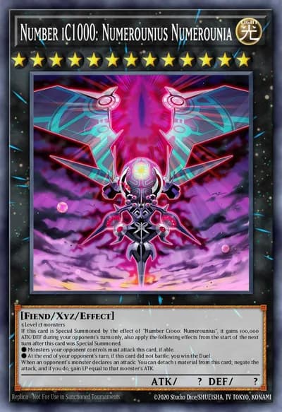 Number iC1000: Numerounius Numerounia — Carta Yu-Gi-Oh!
