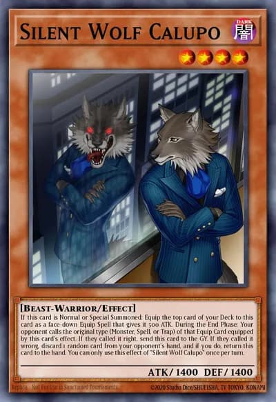 Lobo Silencioso Calupo — Carta Yu-Gi-Oh!