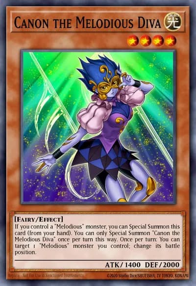 Canon the Melodious Diva — Carta Yu-Gi-Oh!