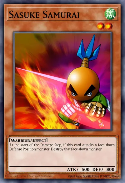 Sasuke Samurai — Carta Yu-Gi-Oh!