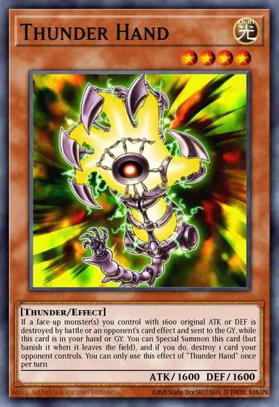 Thunder Hand — Carta Yu-Gi-Oh!