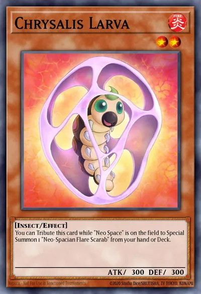 Larva de Crisálida — Carta Yu-Gi-Oh!