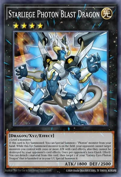 Starliege Photon Blast Dragon — Carta Yu-Gi-Oh!