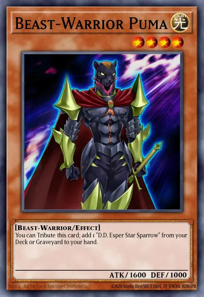 Puma Fera Guerreira — Carta Yu-Gi-Oh!