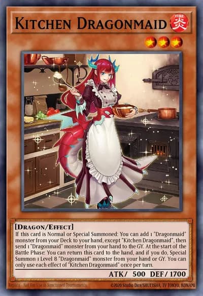 Dragonmaid da Cozinha — Carta Yu-Gi-Oh!