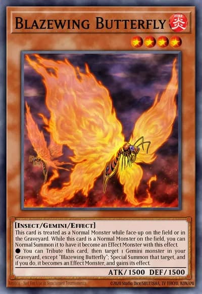 Blazewing Butterfly — Carta Yu-Gi-Oh!