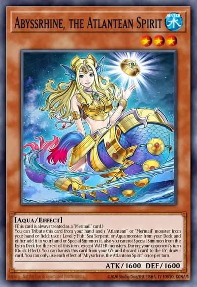 Abyssrhine, o Espírito Atlante — Carta Yu-Gi-Oh!